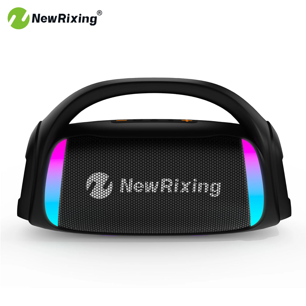 50W Portable Wireless Speaker with Subwoofer,Built-in Mic,TWS,Hands-Free Calling,6.5mm Microphone Interface,RGB lights