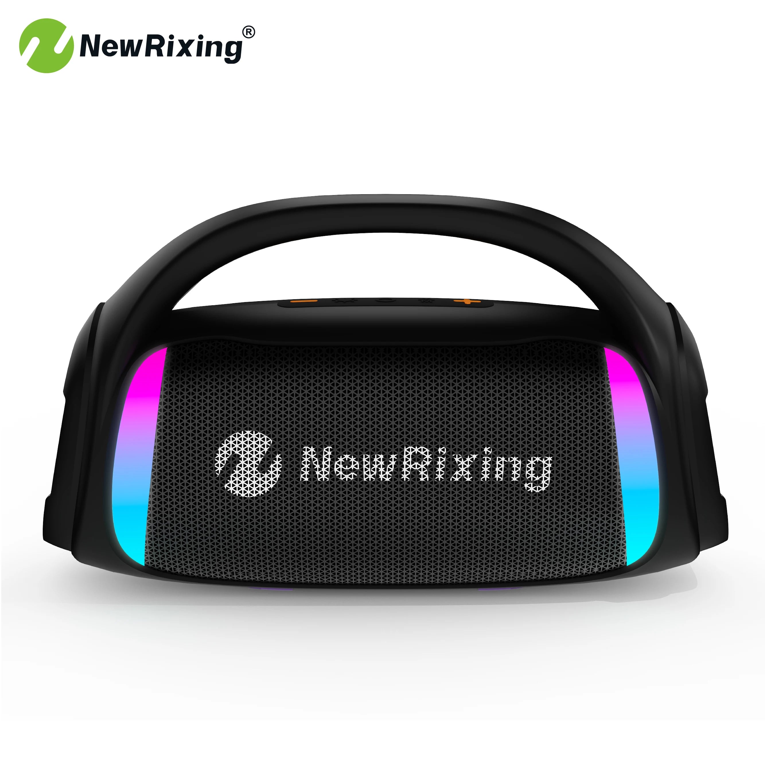 50W Portable Wireless Speaker with Subwoofer,Built-in Mic,TWS,Hands-Free Calling,6.5mm Microphone Interface,RGB lights