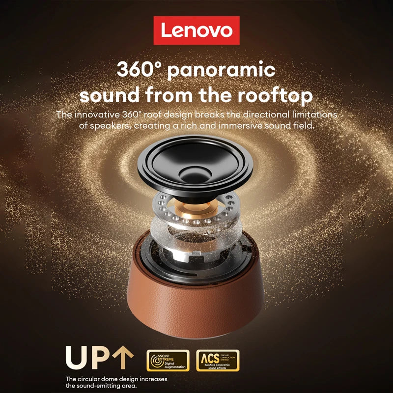 Lenovo HD103 Bluetooth 5.4 Speaker Portable Mini Wireless Speaker High Quality Stereo Sound TWS Outdoor Bass Audio for Phone PC