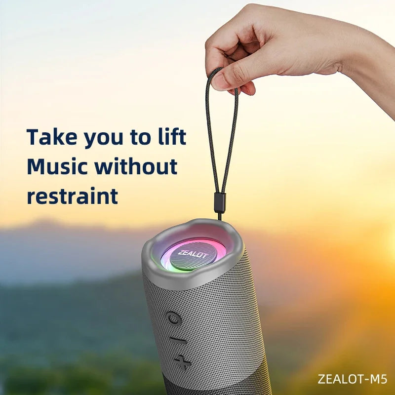ZEALOT-M5 Magnetic Bluetooth Speaker 2-in-1 Power on Couplet Mini Speaker Macaron Color Dual Channel Speaker,Micro SD Card