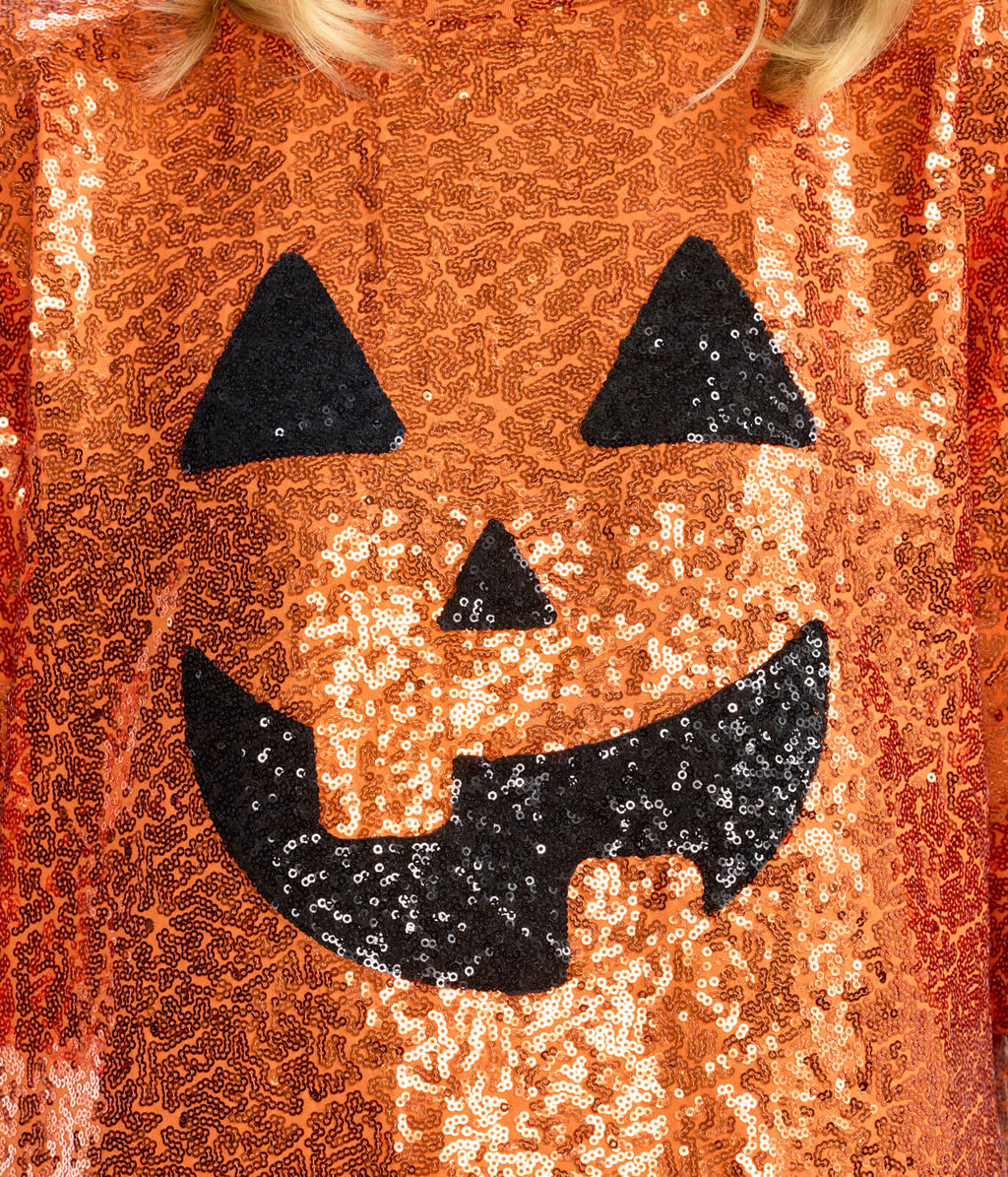 Sequined Pumpkin Costume Dress