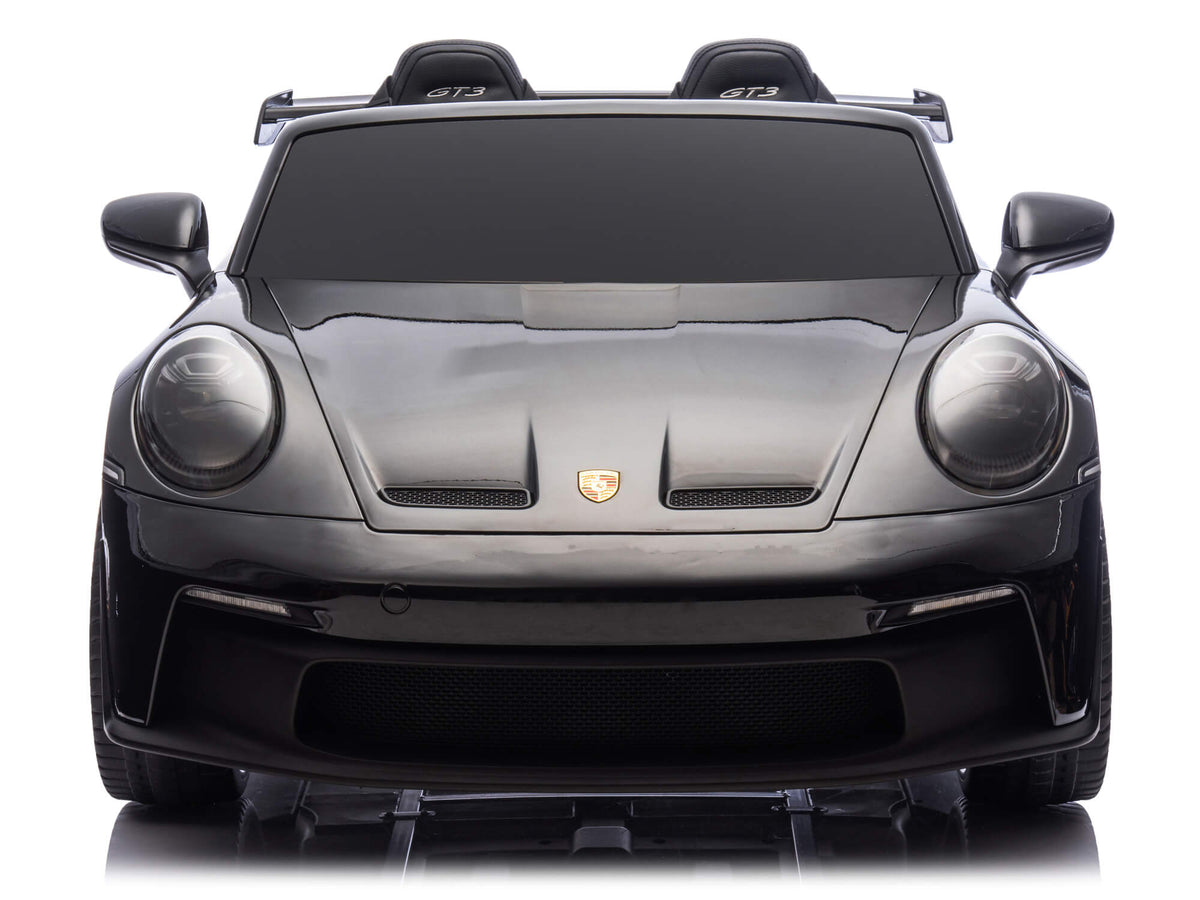 24V Porsche 911 GT3 Kids 2-Seater Ride On Car - Black