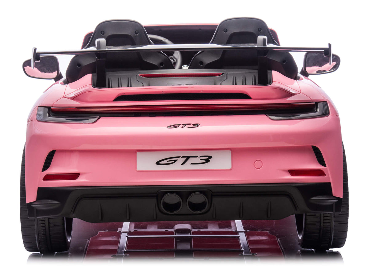 24V Porsche 911 GT3 Kids 2-Seater Ride On Car - Pink