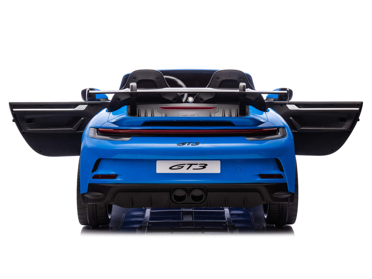 24V Porsche 911 GT3 Kids 2-Seater Ride On Car - Blue