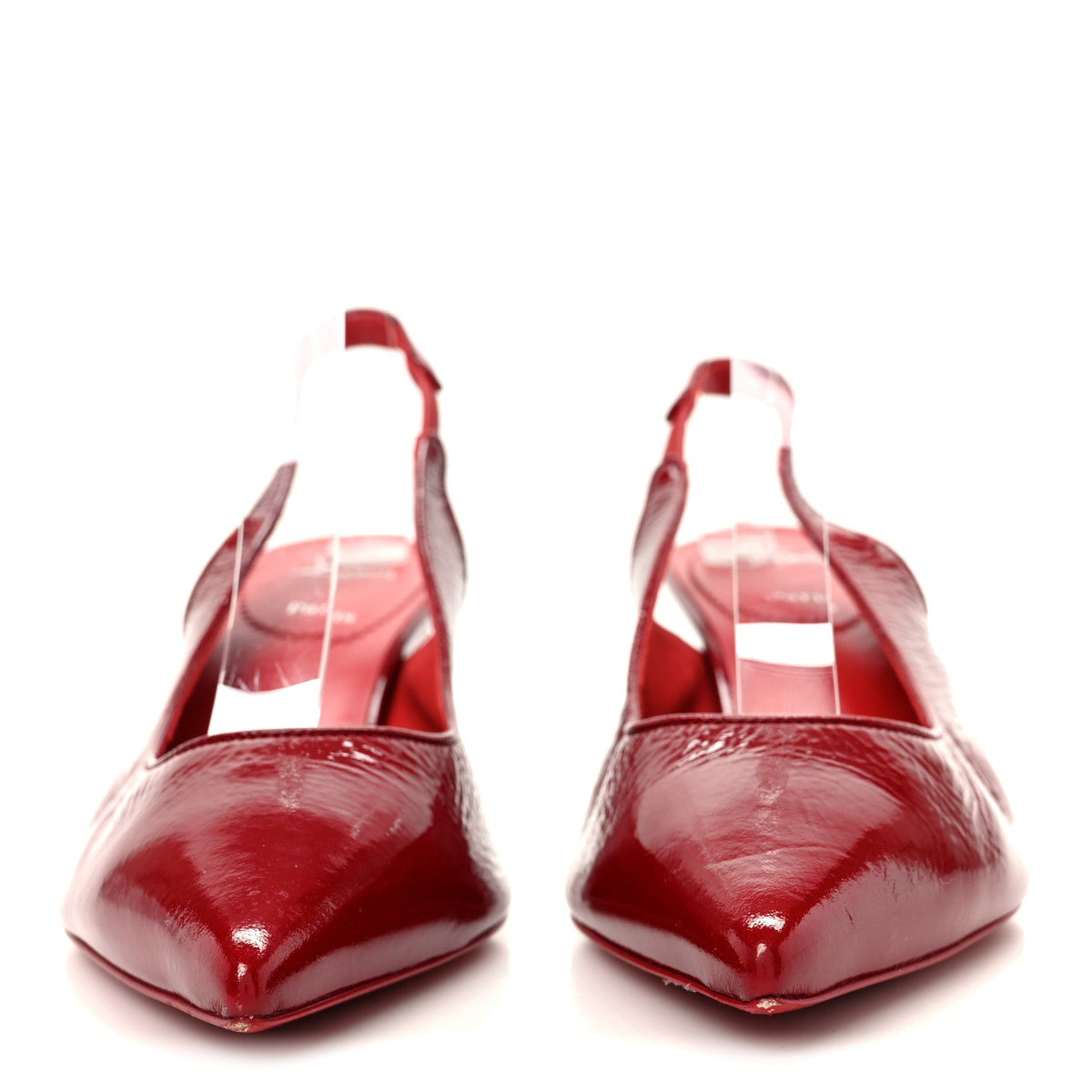 Patent Vogue Sporty Kate 55 Slingback 40.5 Loubi