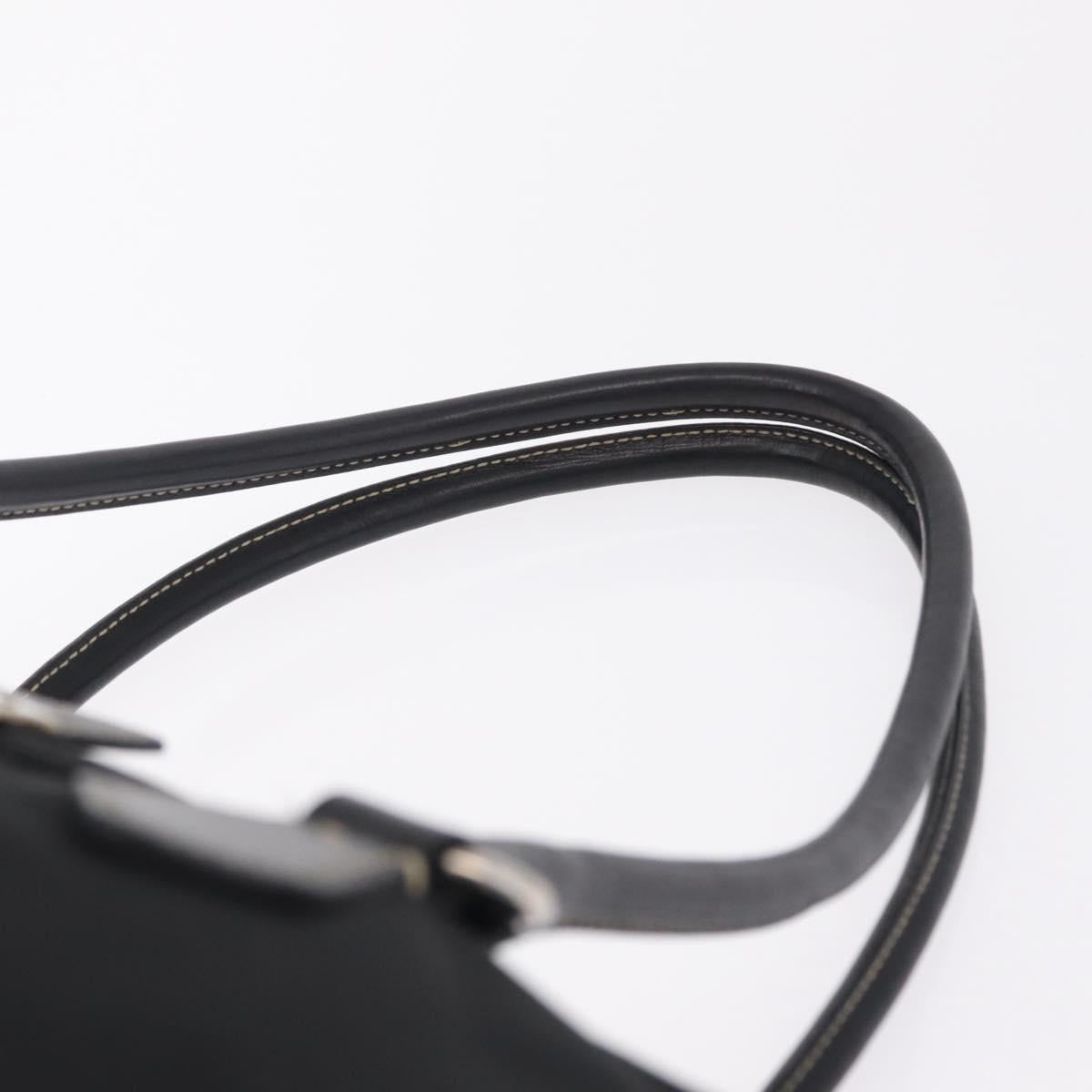 PRADA Tote Bag Nylon Black Silver BR1325 Auth am12835V