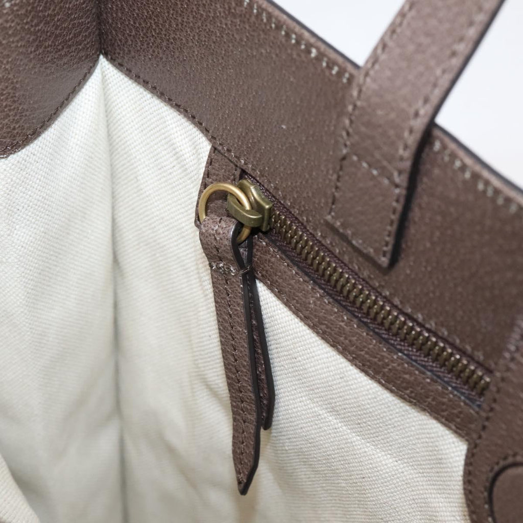 GUCCI GG Supreme Tote Bag PVC 2way Beige Gold 450950 Auth BA15961V