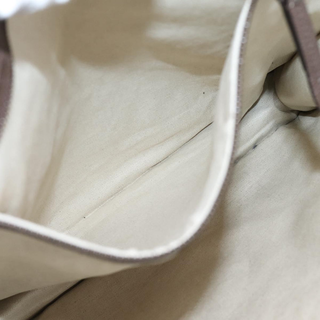 GUCCI GG Supreme Tote Bag PVC 2way Beige Gold 450950 Auth BA15961V