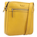 GUCCI Diamante Shoulder Bag Leather Yellow Gold 201448 Auth BA16419A