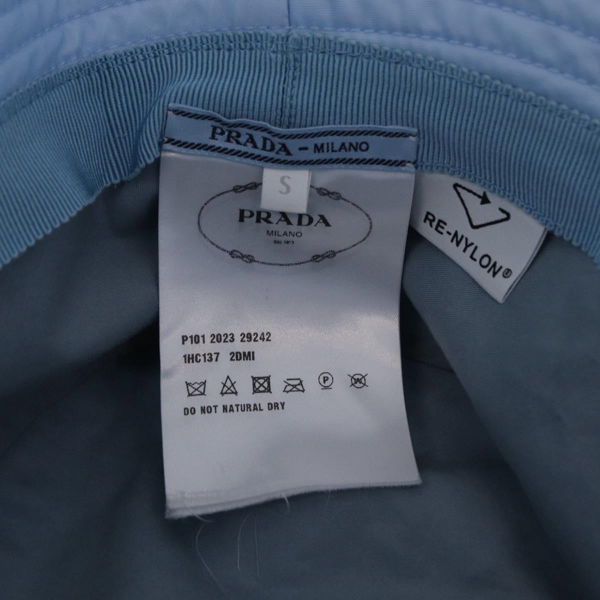 PRADA Bucket hat Hat Nylon S Light Blue Auth BA16460M