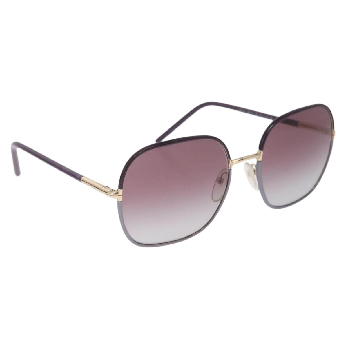 PRADA Sunglasses Plastic Purple Gold Auth BA16731V