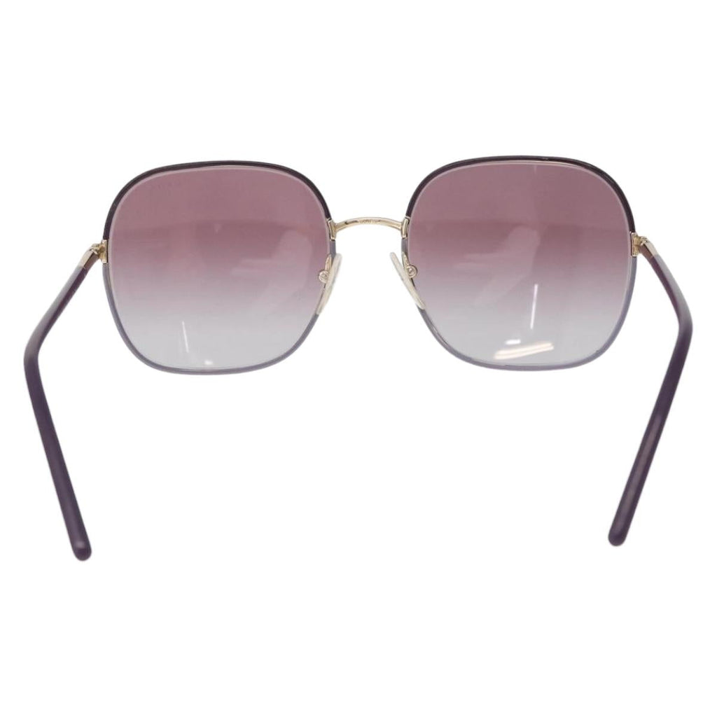PRADA Sunglasses Plastic Purple Gold Auth BA16731V
