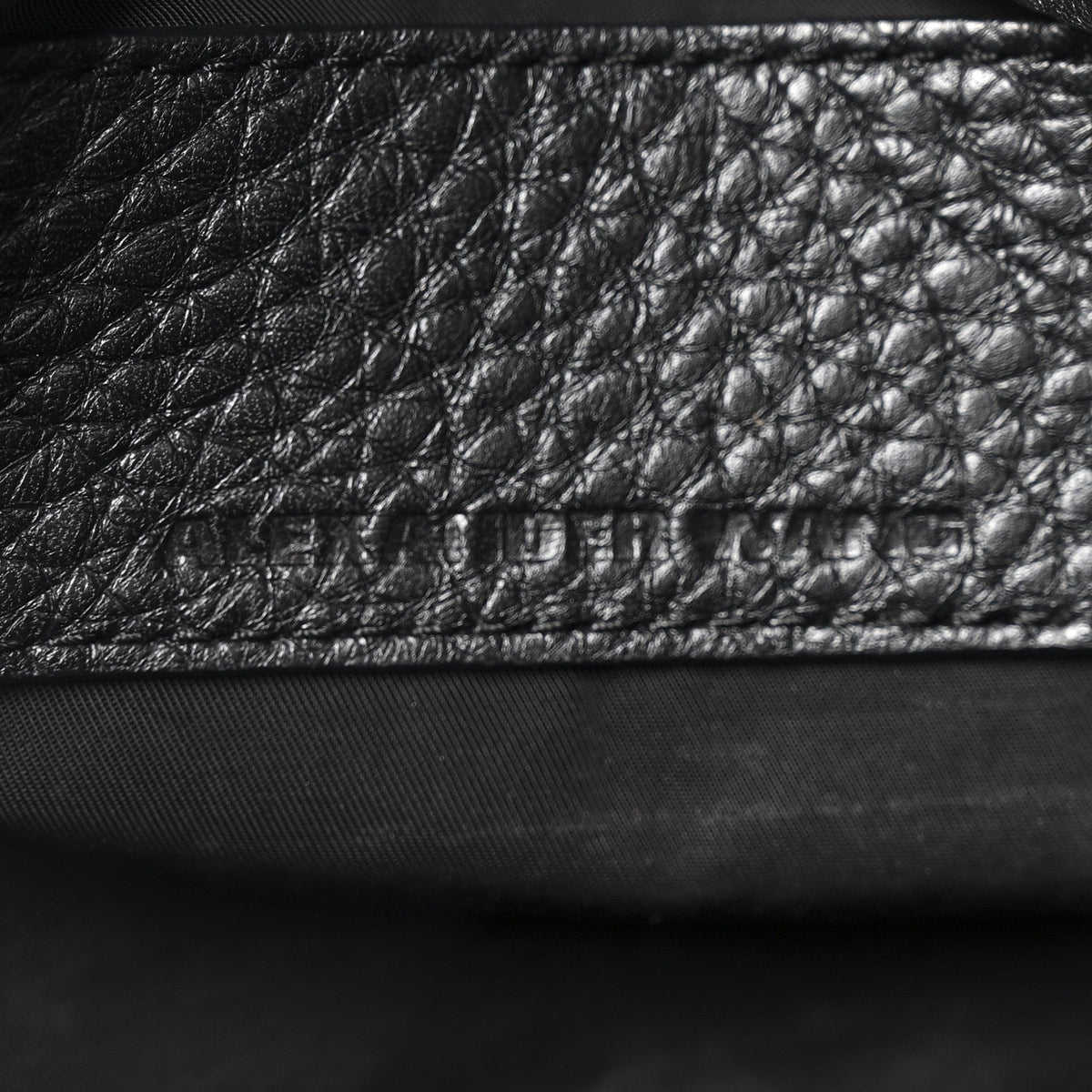Pebbled Lambskin Rocco Black Pale Gold Hardware
