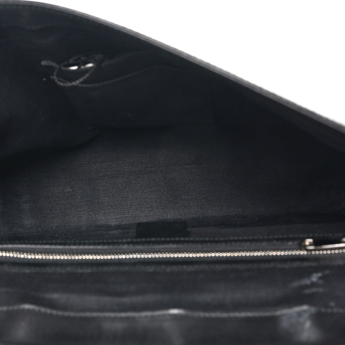 GG Supreme Monogram Web Flap Messenger Bag Black Grey
