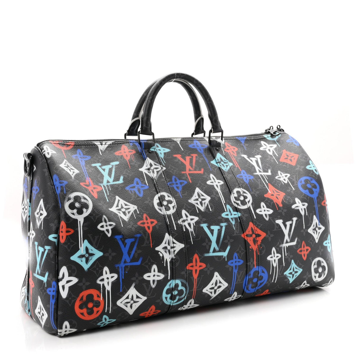 Monogram Eclipse LV Graffiti Keepall Bandouliere 50 Multicolor