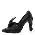Calfskin Knot Pumps 37 Black