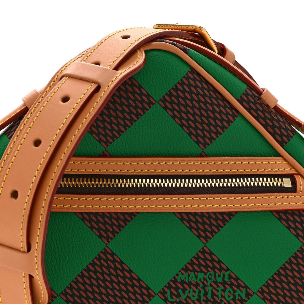 Damier Pop Chess Messenger Green