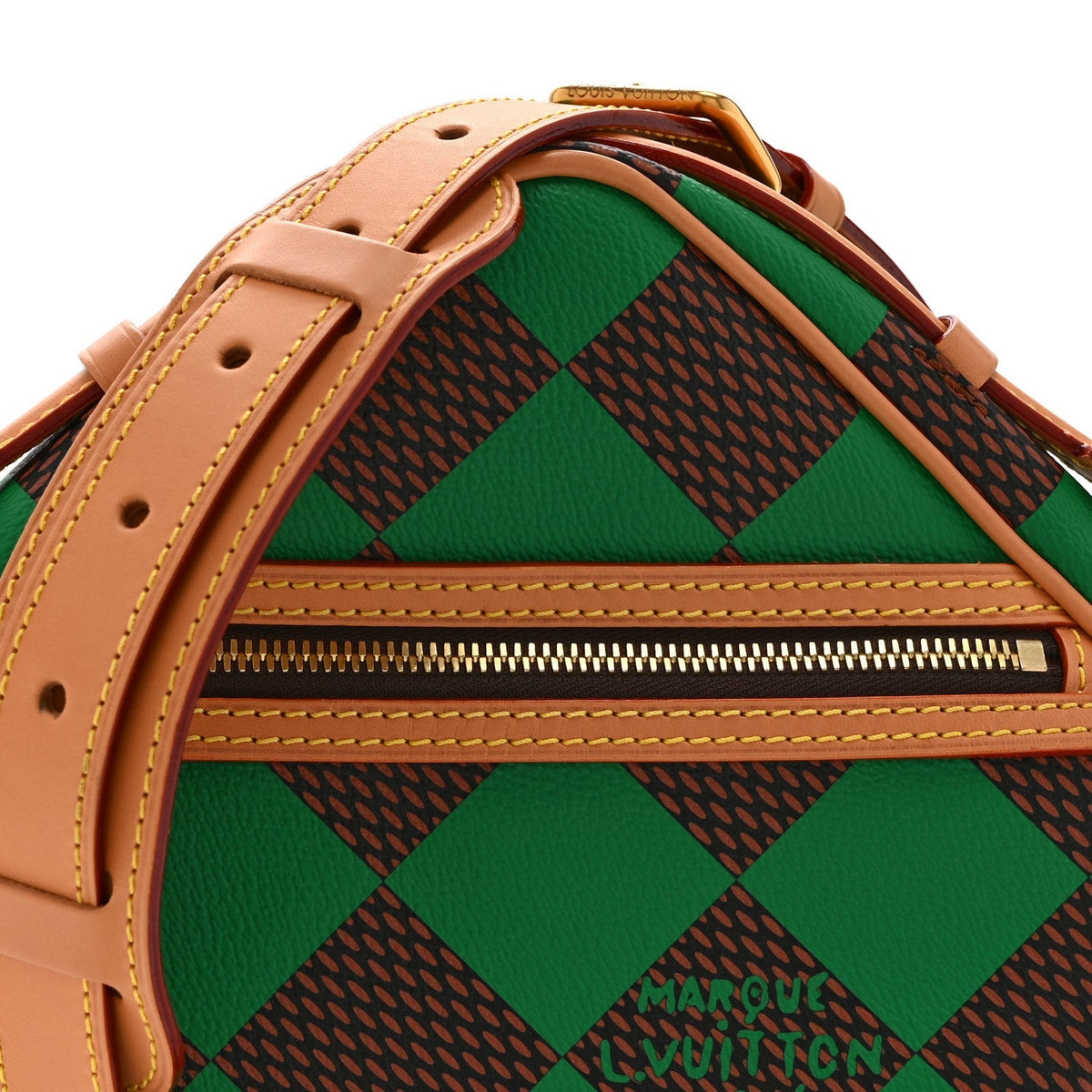 Damier Pop Chess Messenger Green