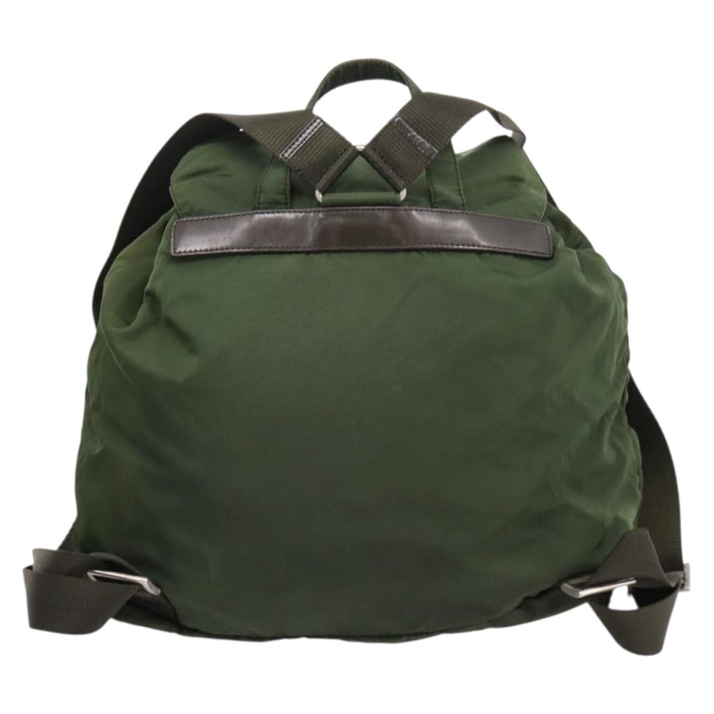 PRADA Backpack Nylon 3 Set Khaki Auth bs37426