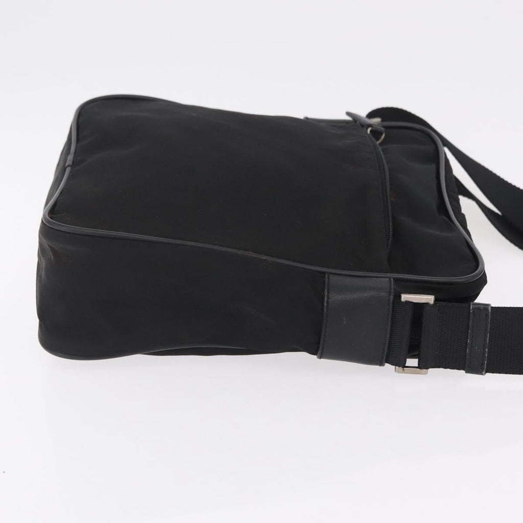 PRADA Hand Bag Nylon Leather 5 Set Black Beige Auth bs37447
