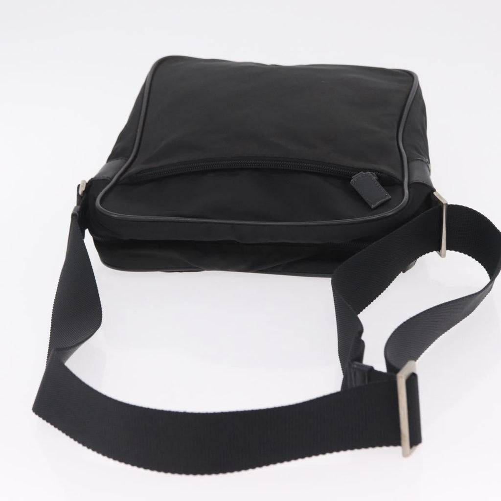 PRADA Hand Bag Nylon Leather 5 Set Black Beige Auth bs37447