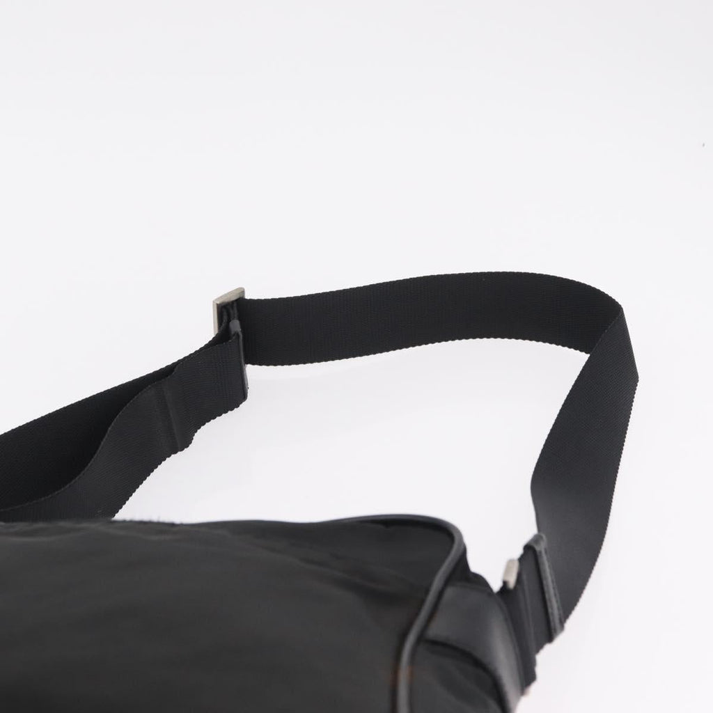 PRADA Hand Bag Nylon Leather 5 Set Black Beige Auth bs37447