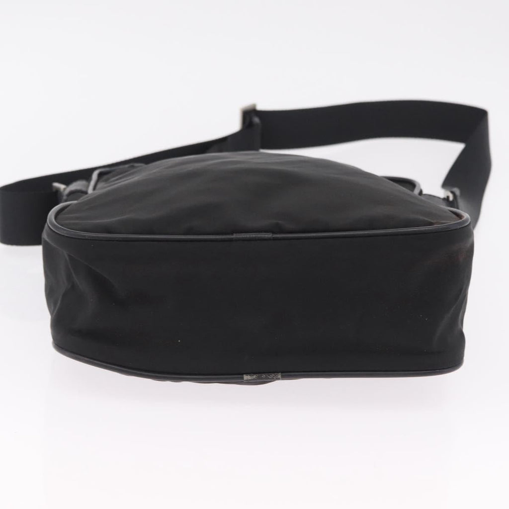 PRADA Hand Bag Nylon Leather 5 Set Black Beige Auth bs37447