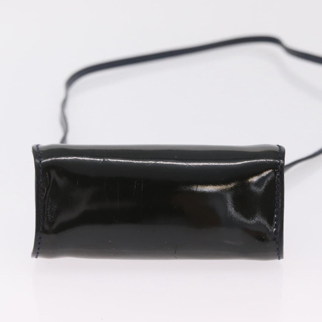 GUCCI Shoulder Bag Patent leather Green Gold Auth bs37548