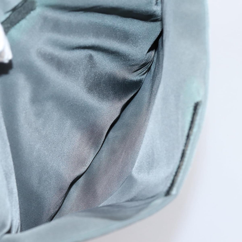 PRADA Tote Bag Nylon Gray Silver Auth bs37578