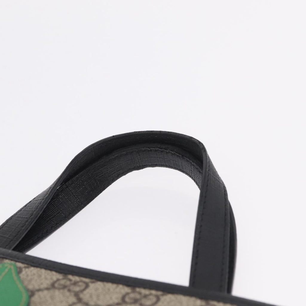 GUCCI GG Supreme Childrens Apple Hand Bag PVC Beige 648797 Auth bs37851