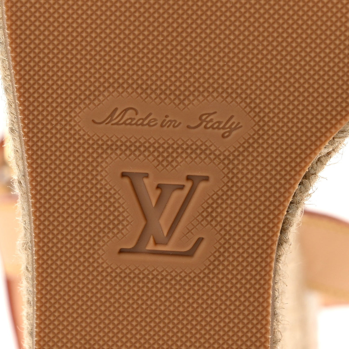 LV X TM Monogram Multicolor Helios Wedge Sandals 40 White