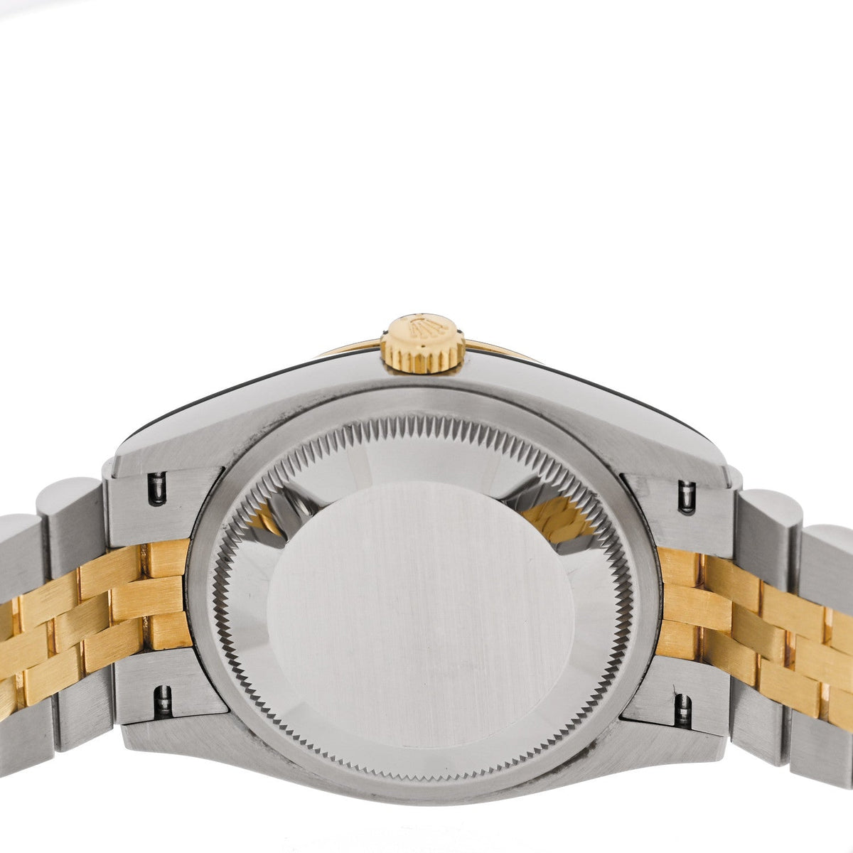Stainless Steel 18K Yellow Gold Diamond 36mm Oyster Perpetual Datejust Watch Silver Roman 126233