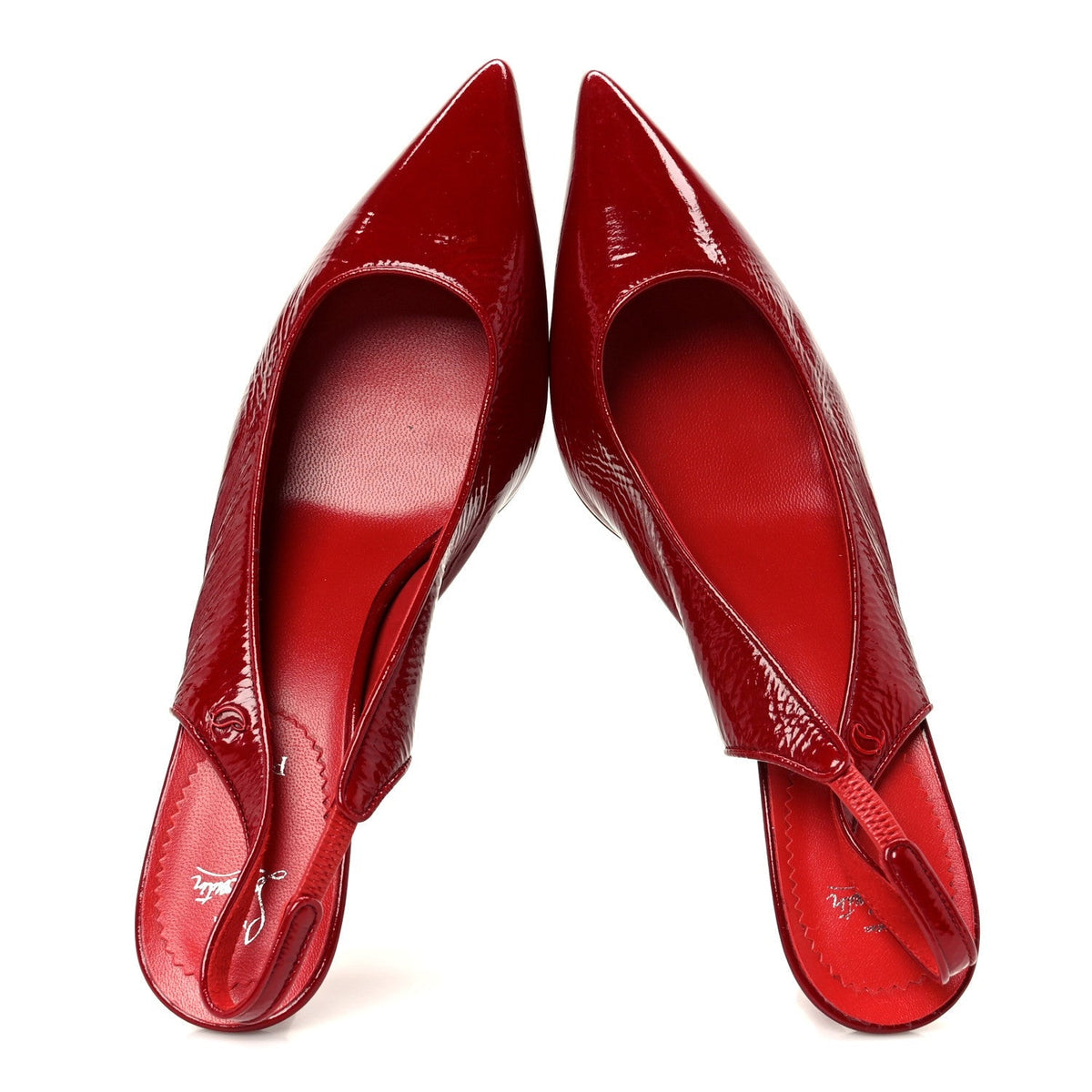 Patent Vogue Sporty Kate 55 Slingback 40.5 Loubi