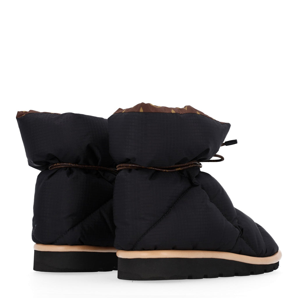 Nylon Monogram Pillow Comfort Ankle Boot 37 Black