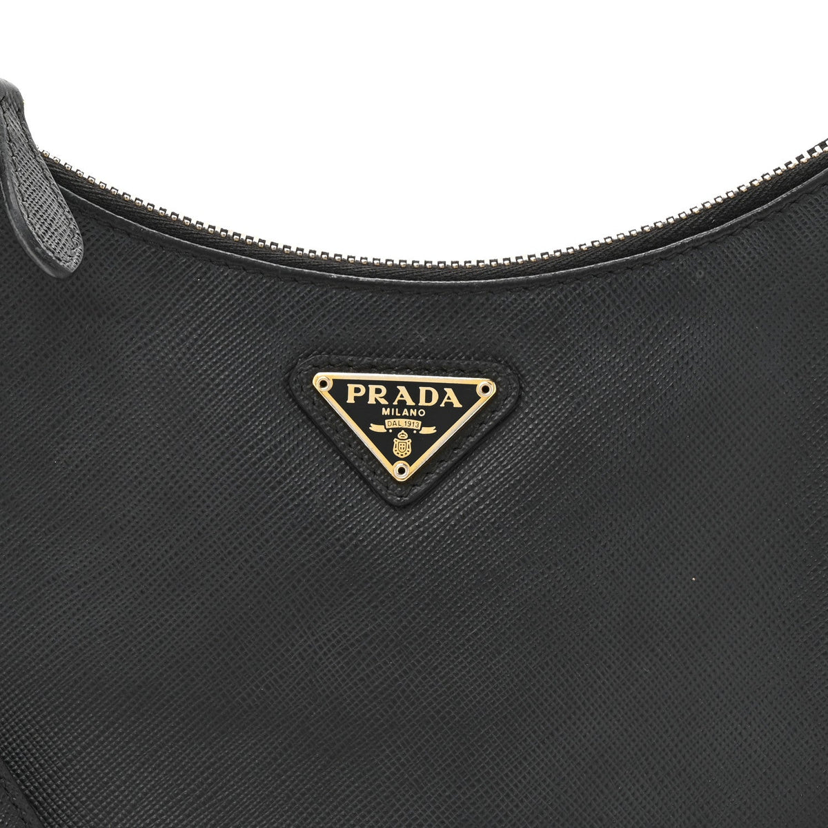 Saffiano Lux Re-Edition 2005 Shoulder Bag Black