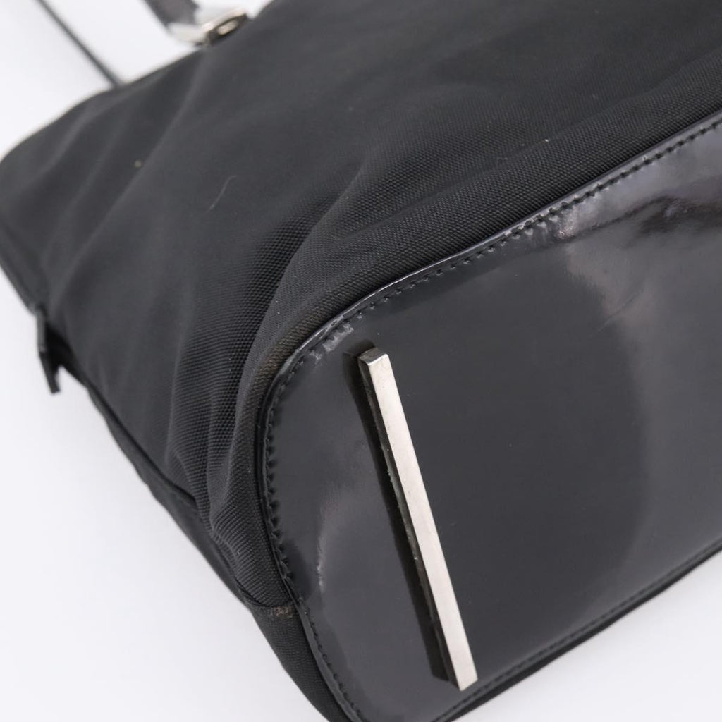 GUCCI Shoulder Bag Nylon Black Silver 002 1038 Auth ep16102