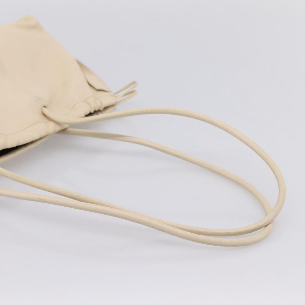GUCCI Shoulder Bag Leather Ivory 001 4403 3444 Auth ep16149