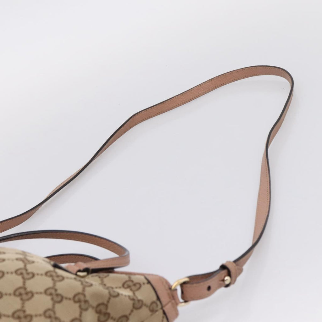 GUCCI GG Canvas Hand Bag 2way Beige Gold 353120 Auth ep16353