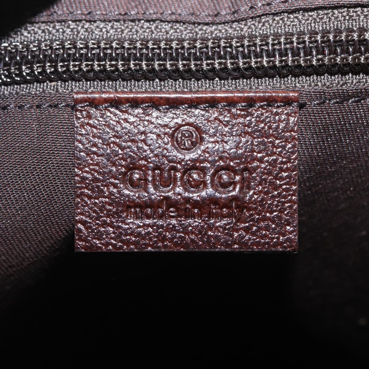 GUCCI GG Canvas Web Sherry Line Shoulder Bag Beige Silver 189751 Auth ep16629V