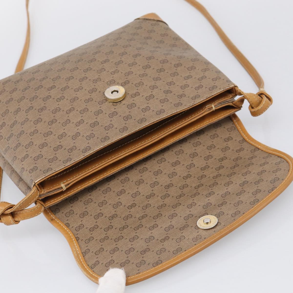 GUCCI Micro GG Supreme Shoulder Bag PVC Beige Gold 007 56 0087 Auth ep16909