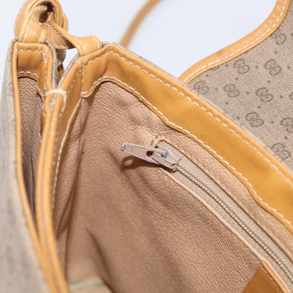 GUCCI Micro GG Supreme Shoulder Bag PVC Beige Gold 007 56 0087 Auth ep16909