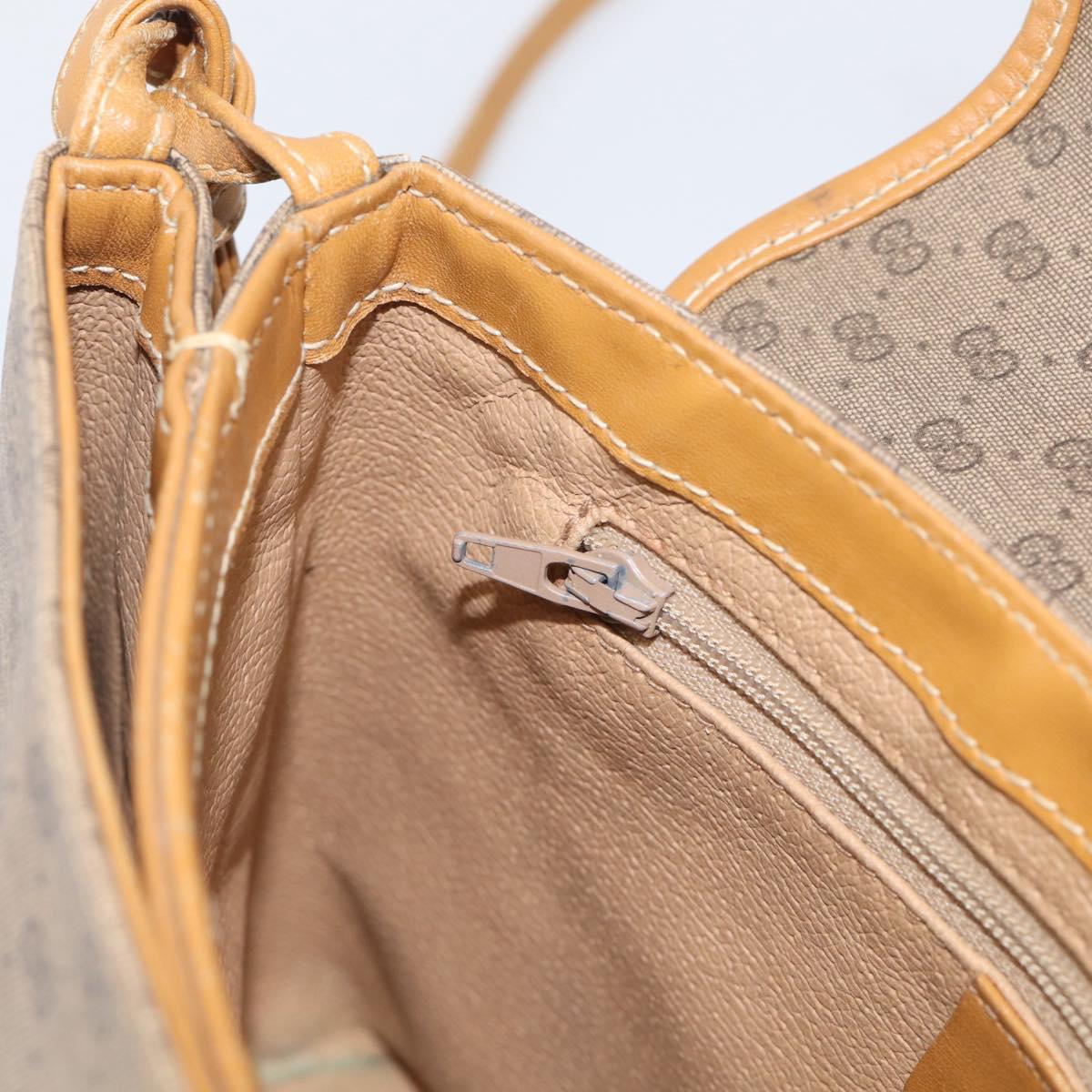 GUCCI Micro GG Supreme Shoulder Bag PVC Beige Gold 007 56 0087 Auth ep16909