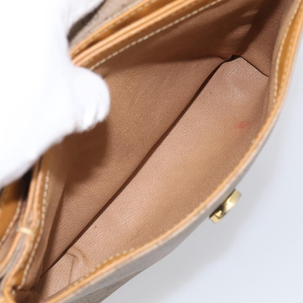GUCCI Micro GG Supreme Shoulder Bag PVC Beige Gold 007 56 0087 Auth ep16909