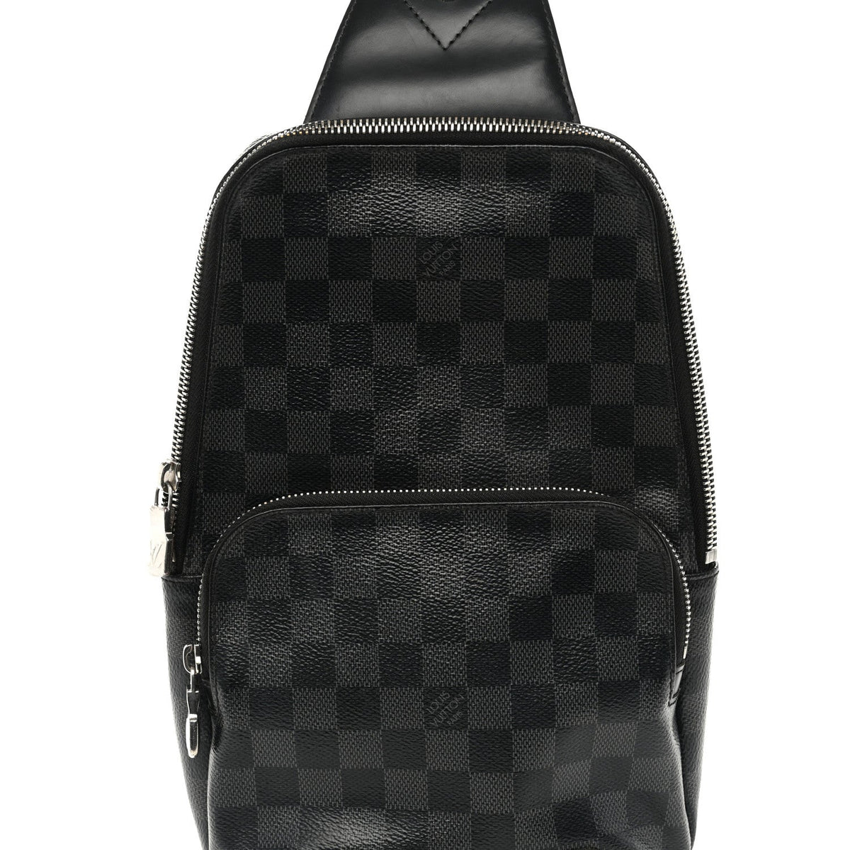 Damier Graphite Avenue Sling Bag Onyx Silver