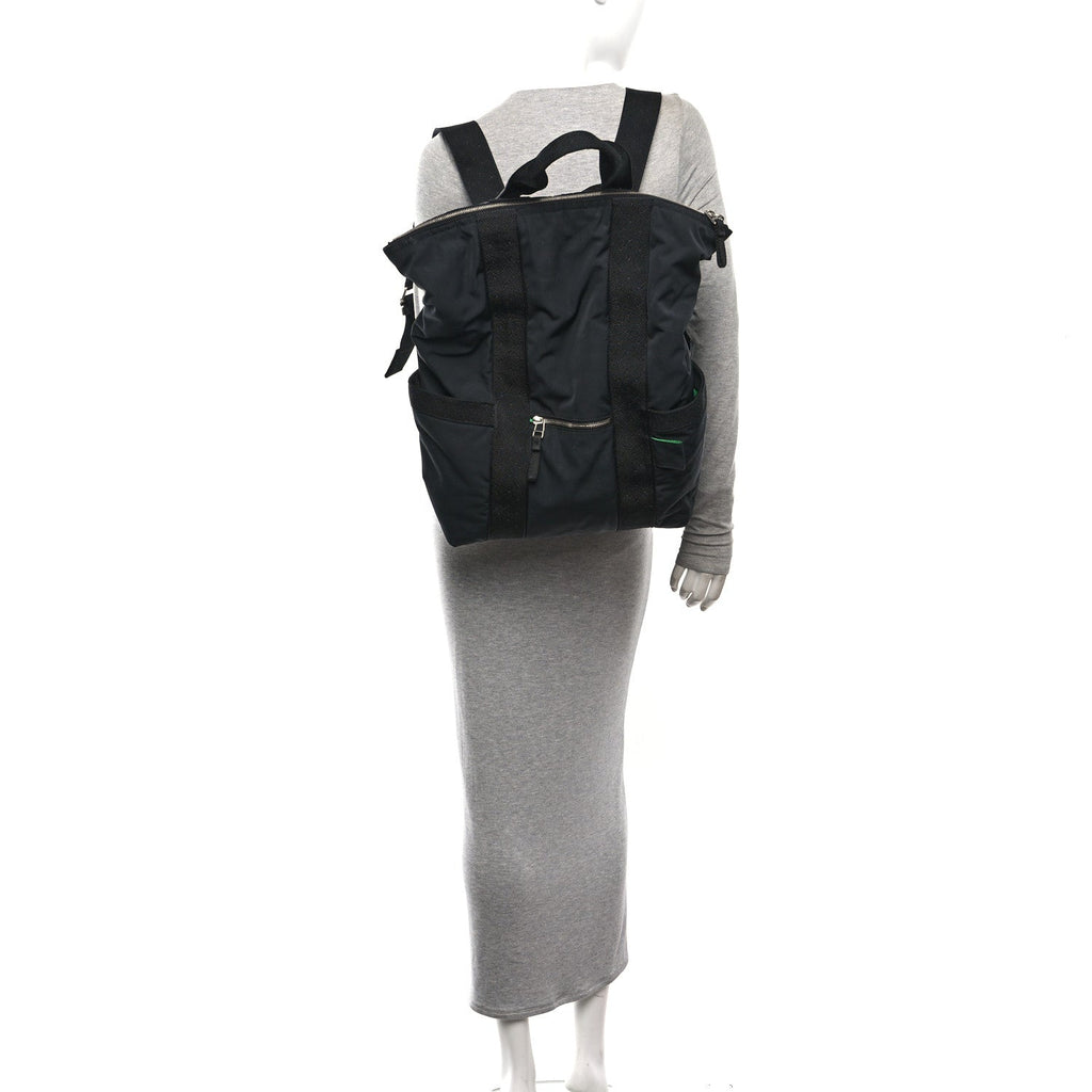 Nylon Voyager Backpack Black