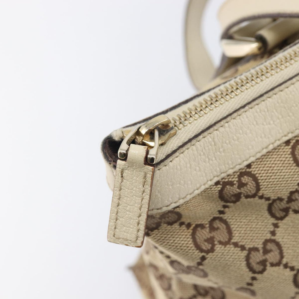 GUCCI GG Canvas Abbey Tote Bag Beige Gold 141470 Auth fm5503