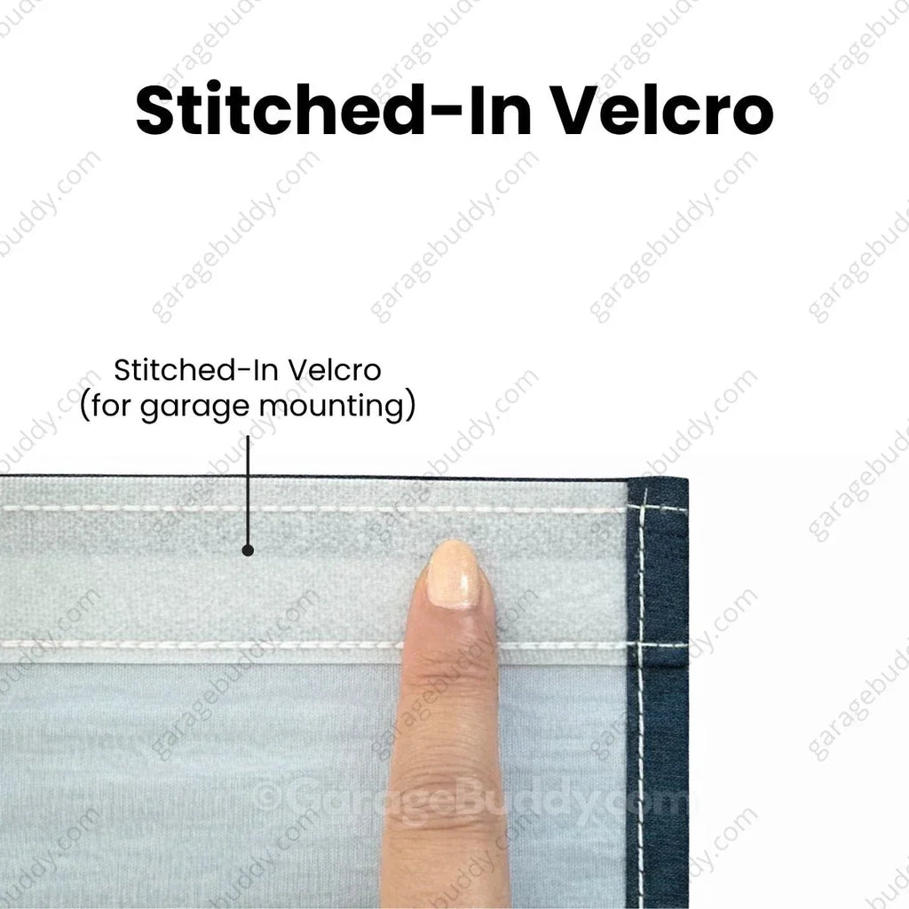 Blank White Projector Screen | GarageBuddy Garage Door Cover