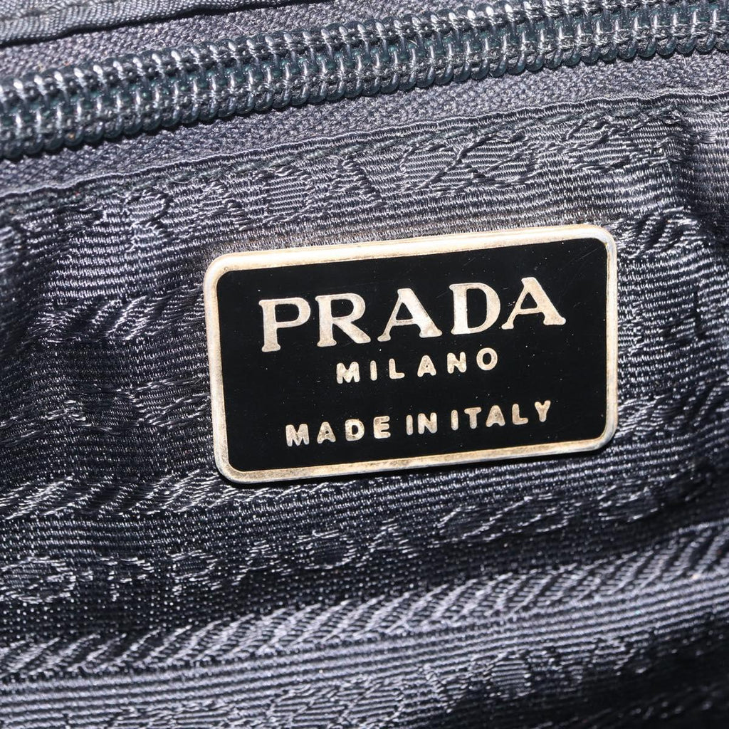 PRADA Backpack Nylon Black Gold Auth ka6591