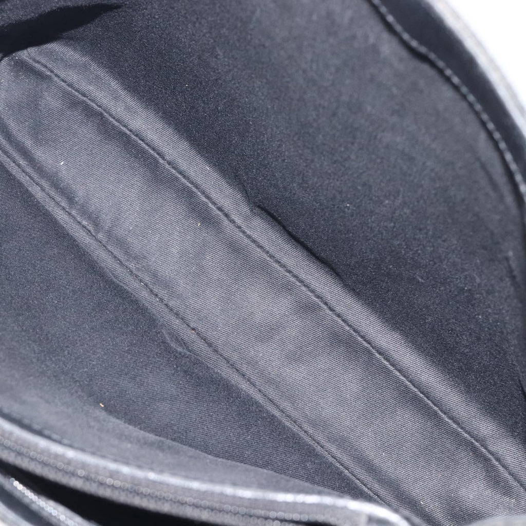 GUCCI GG Canvas Bamboo Hand Bag Black 112526 Auth ka6667
