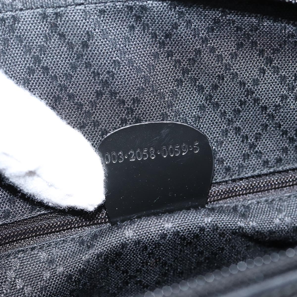 GUCCI Bamboo Shoulder Bag Nylon Black 003 2058 0059 5 Auth ka6673